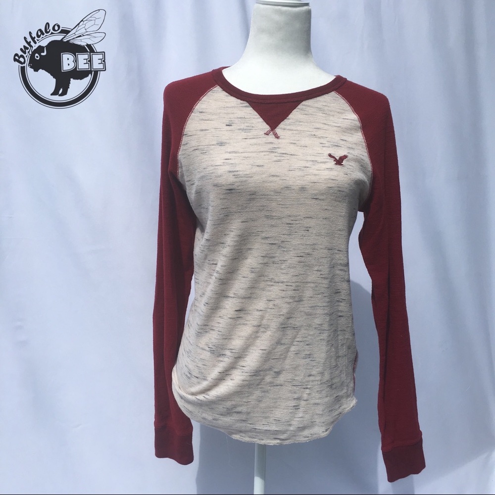 American Eagle classic fit thermal waffle knit